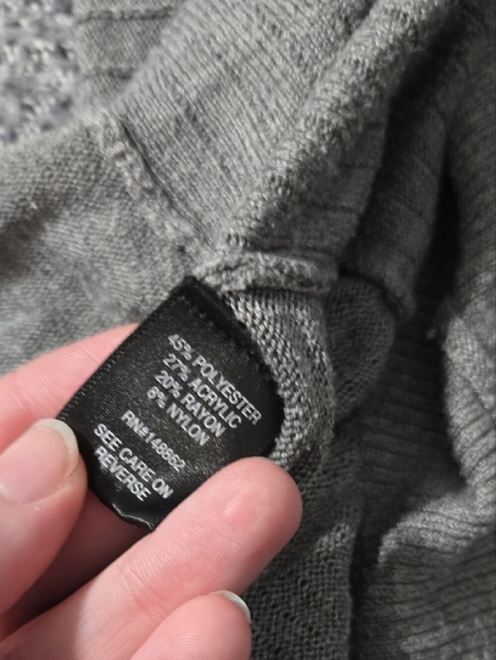 torrid Gray Open-Front Ribbed Cardigan - Picture 4 of 4